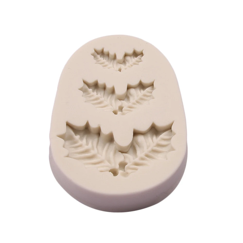 Рождественские листья формы силиконовые для кондитерских изделий шоколадный