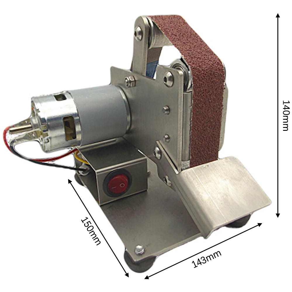 Электрическая ленточная мини-шлифовальная машинка из нержавеющей стали |
