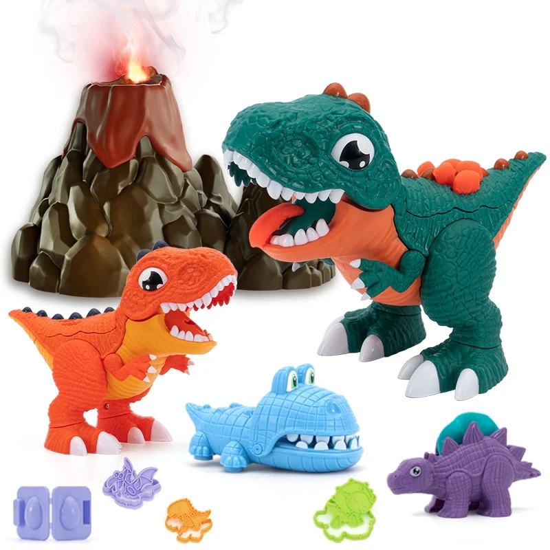 

Sand Model Clay Tool DIY Dinosaur Color Clay Mold Set Indoor Modeling Clay 24 Color Educational Toy Set Best Gift