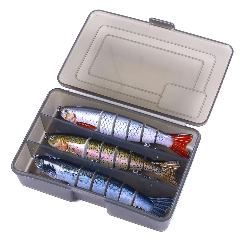 3/5 шт. 12 7 см 22 г опускается на дно рыболовные приманки наживки комплект 6 сегментов