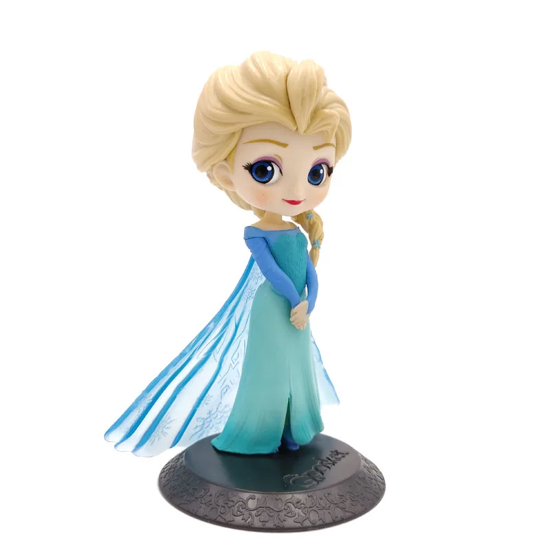 &quot21 стиль Замороженные Q Posket Королева Эльза и Анна фигурка игрушки куклы Aurore ПВХ