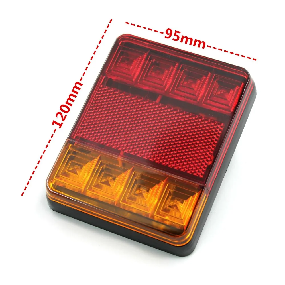 2 шт. 8 светодиодов задние фонари для автомобиля предупреждающие лампы