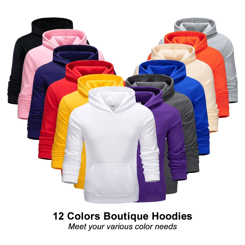Мужская толстовка с капюшоном Boutique однотонный Повседневный пуловер для мужчин и