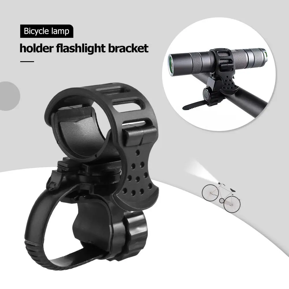 

Bicycle Light Mount Bracket Bike Lamp Holder Clamp 360 Degree Rotatable Rack