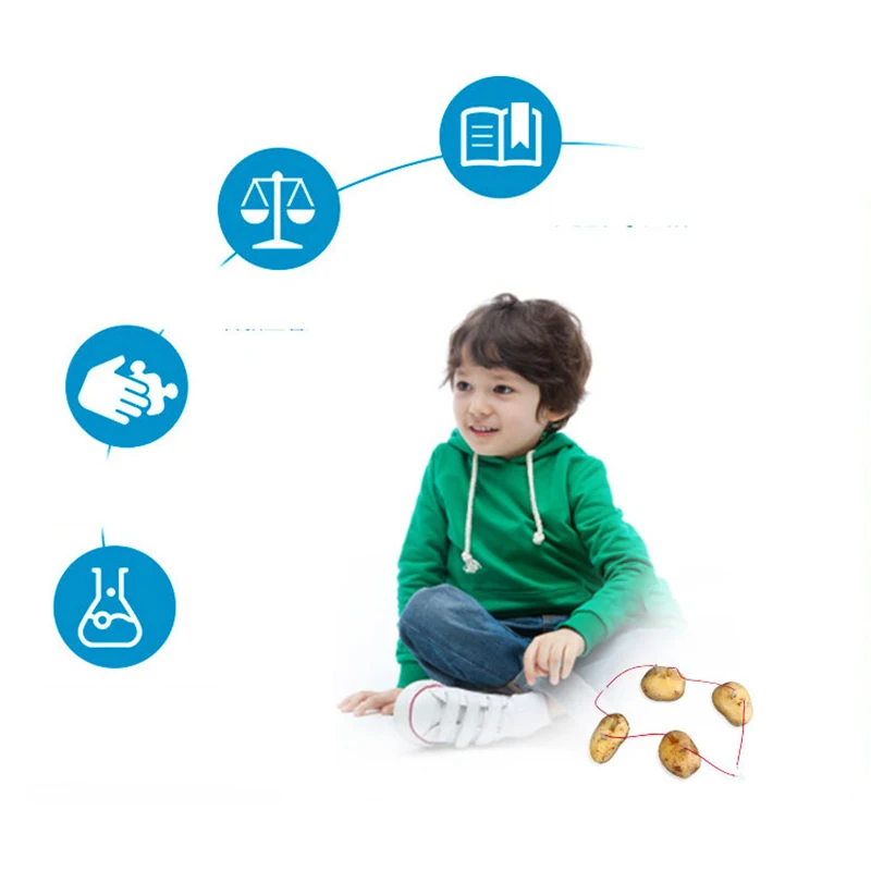 Детская научная игрушка на батарейках с фруктами для картофеля поколение