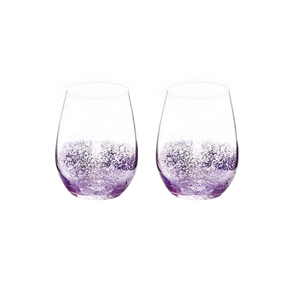 

HPDEAR Starry Glassware Set of 2, Crystal Glass, Lead Free, Home, Bar, Coffee Shop, Water, Juice, Milk, Wine, Coffee. Ideal Gift