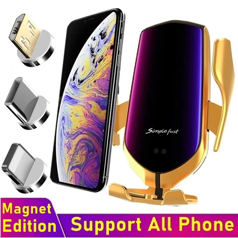 Автомобильный держатель для телефона Tongdaytech 10 Вт магнитное зарядное устройство