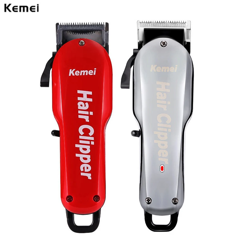 

KEMEI Electric Clipper Man Rechargeable USB Hair Trimmers Professional Cordles Hair Clippers Washable Barber Machine For Men