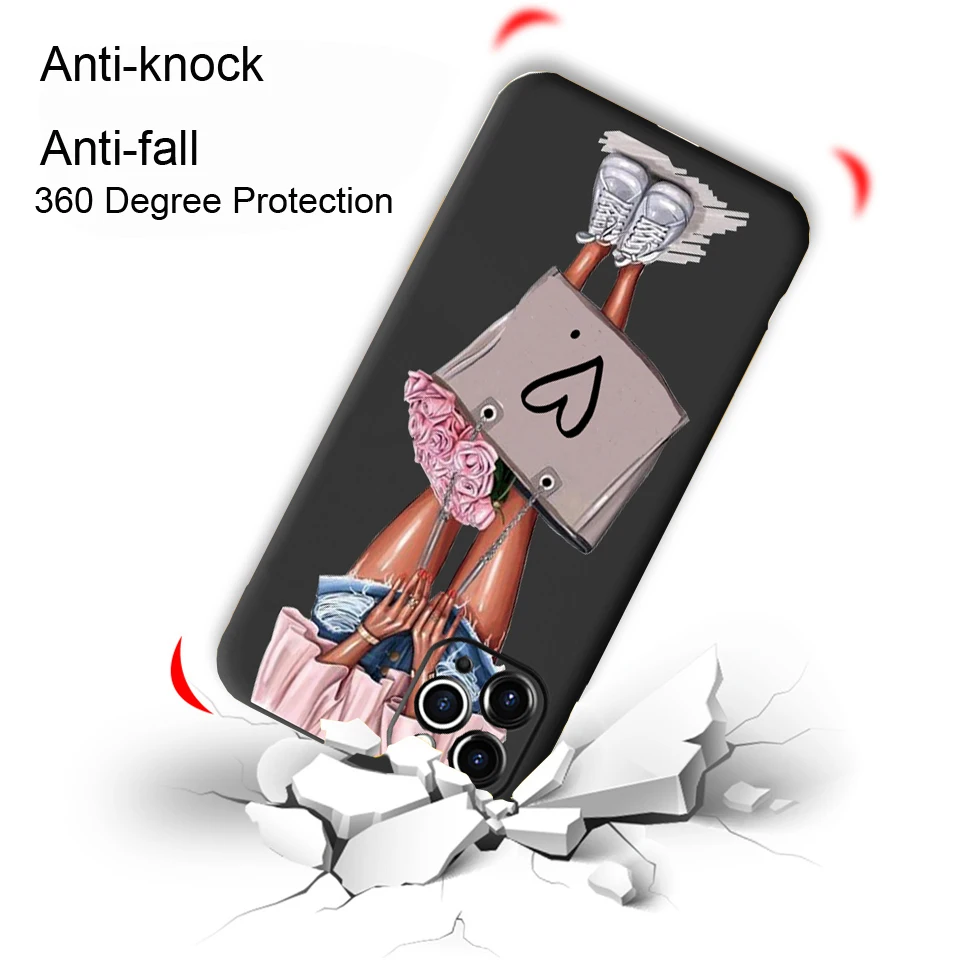 Комбинезон для девочек Lover Роза мягкий чехол IPhone 12 Mini 7 8 Plus X XS Max XR Coque iphone SE 2020 6s 11Pro