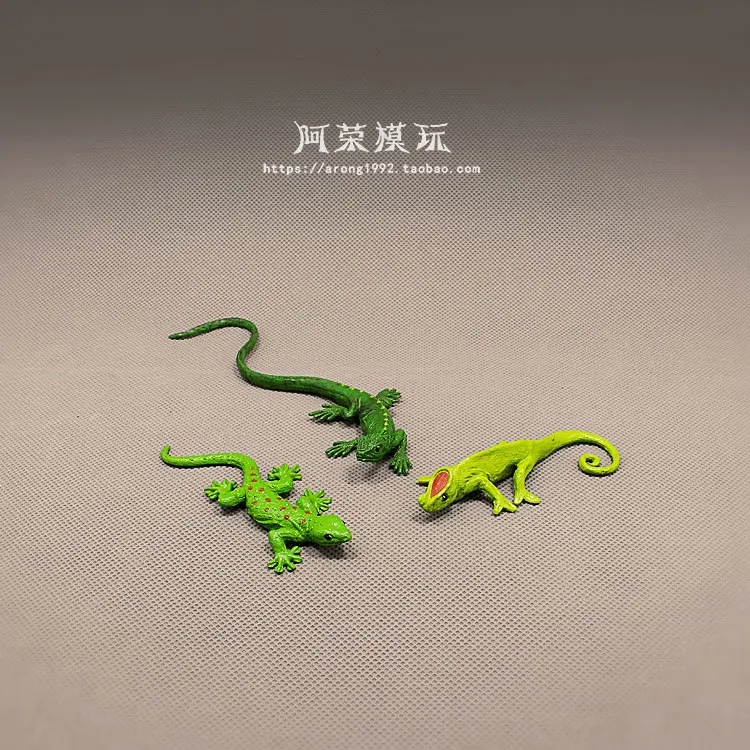 

Wild Animal Miniature Model Lizard Chameleon Green Iguana Fairy Garden Accessories Moss Ornament Action Figures Figurine Toys