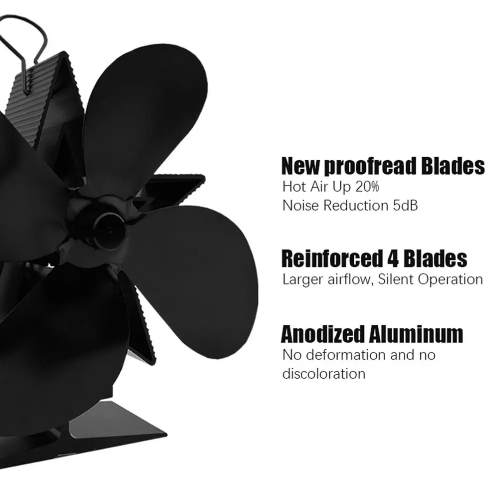 Премиум Камин Термодинамический вентилятор глинозема лопасти вентилятора