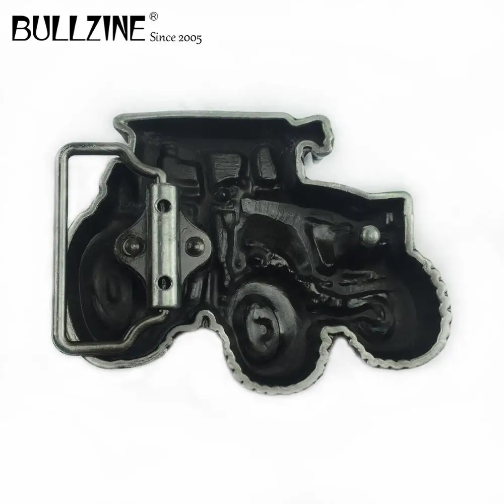 В Bullzine оптовая продажа трактор пряжки ремня с оловянной отделкой FP 03630 для 4 см