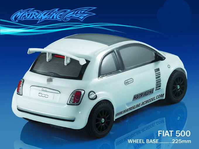 1 комплект FIAT 500 1/10 1:10 M автомобильный корпус из поликарбоната 225 мм Колесная база прозрачный чистый не окрашенный Дрифт Корпус Корпуса для RC CARTEN M автомобиль