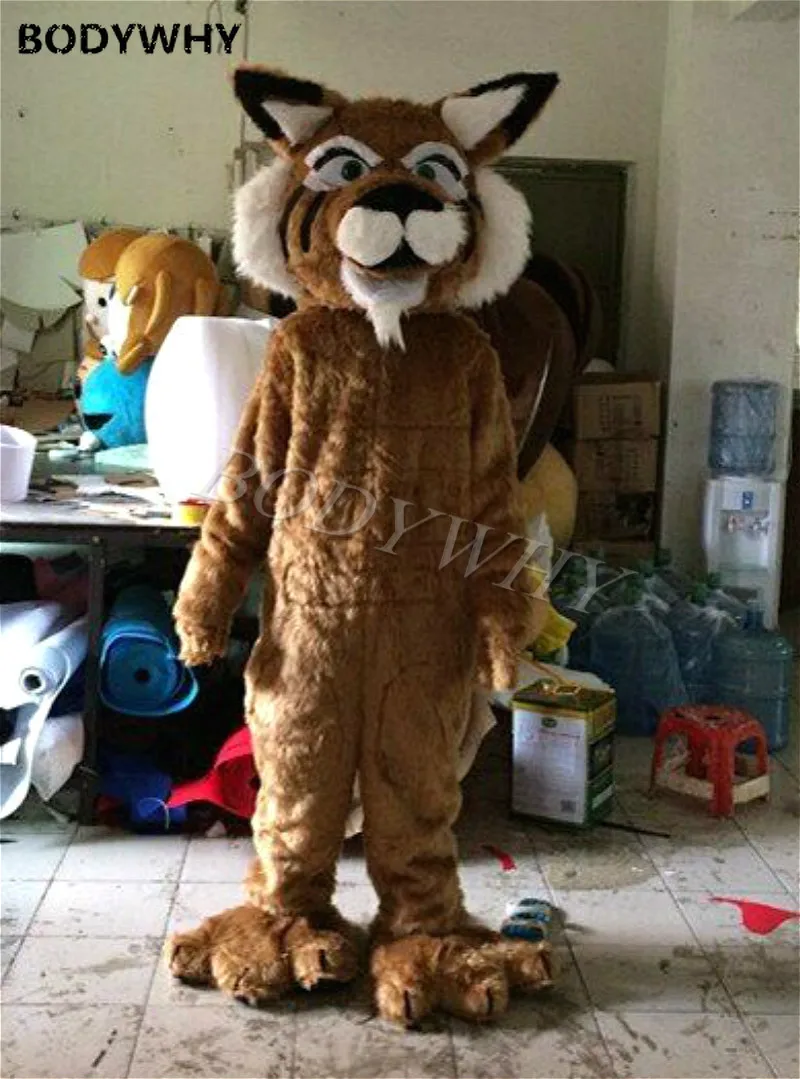 Плюшевая пушистая фабричная костюм талисмана тигра Косплэй Вечерние игры платье