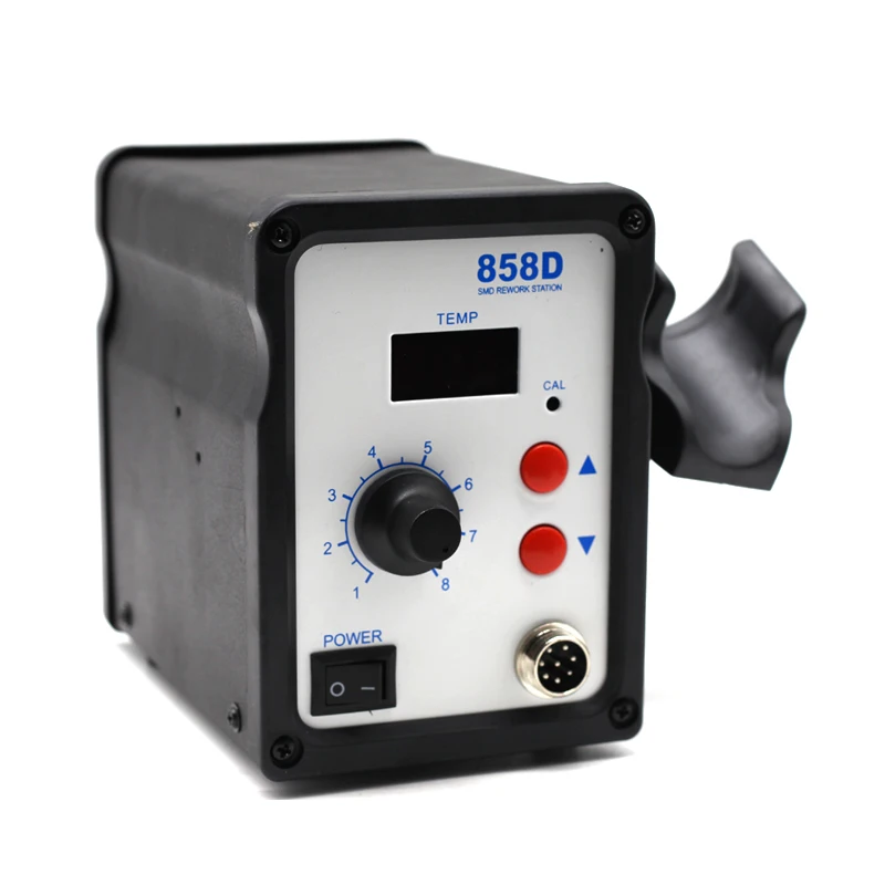 Паяльная станция SMD 858D + 60 вт пистолет с горячим воздухом паяльник регулируемой