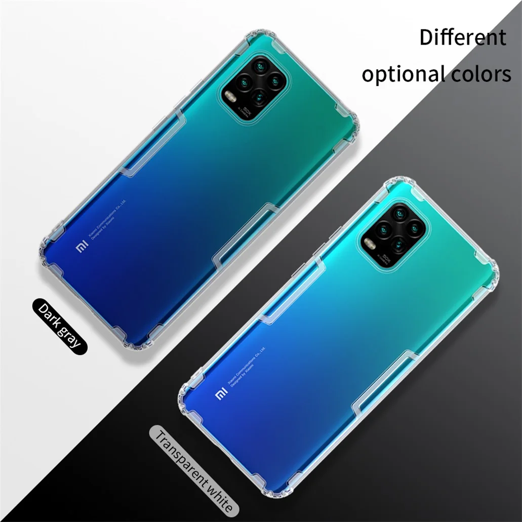 Защитный чехол Nillkin для Xiaomi Mi 10 Lite прозрачный мягкий силиконовый чехол-накладка