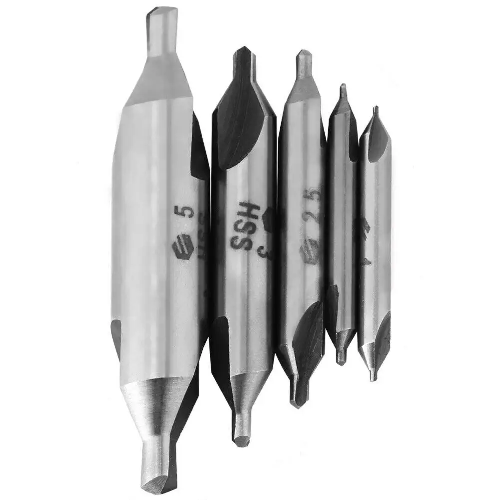 

10pcs HSS Center Drill Countersink Bit Lathe Tool 60Degree 1/1.5/2.5/3.15/5mm