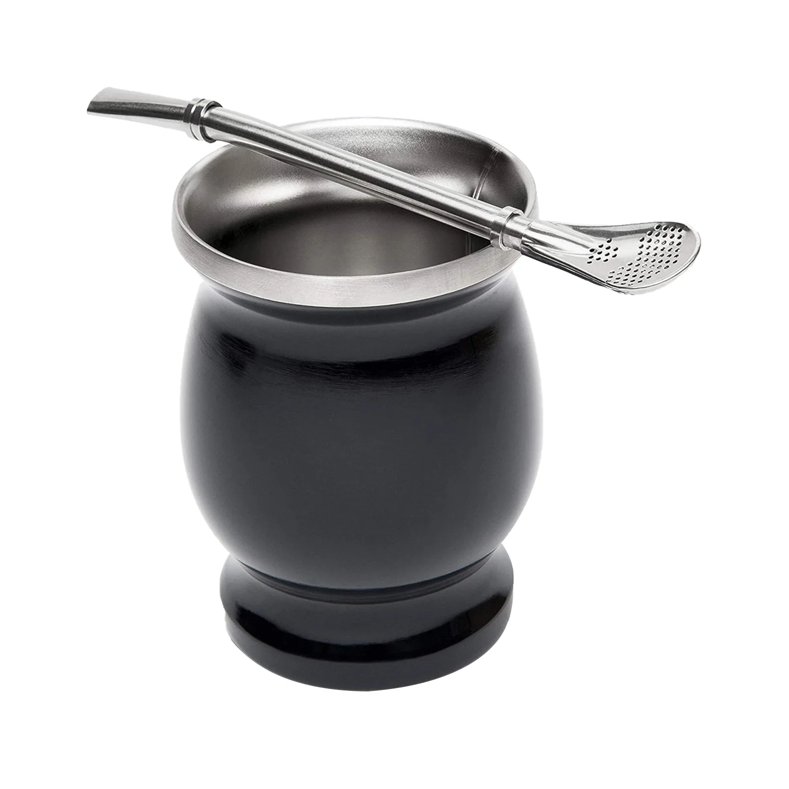 Набор термоизоляционных чайных чашек с двойной стенкой и соломинкой 8 унций