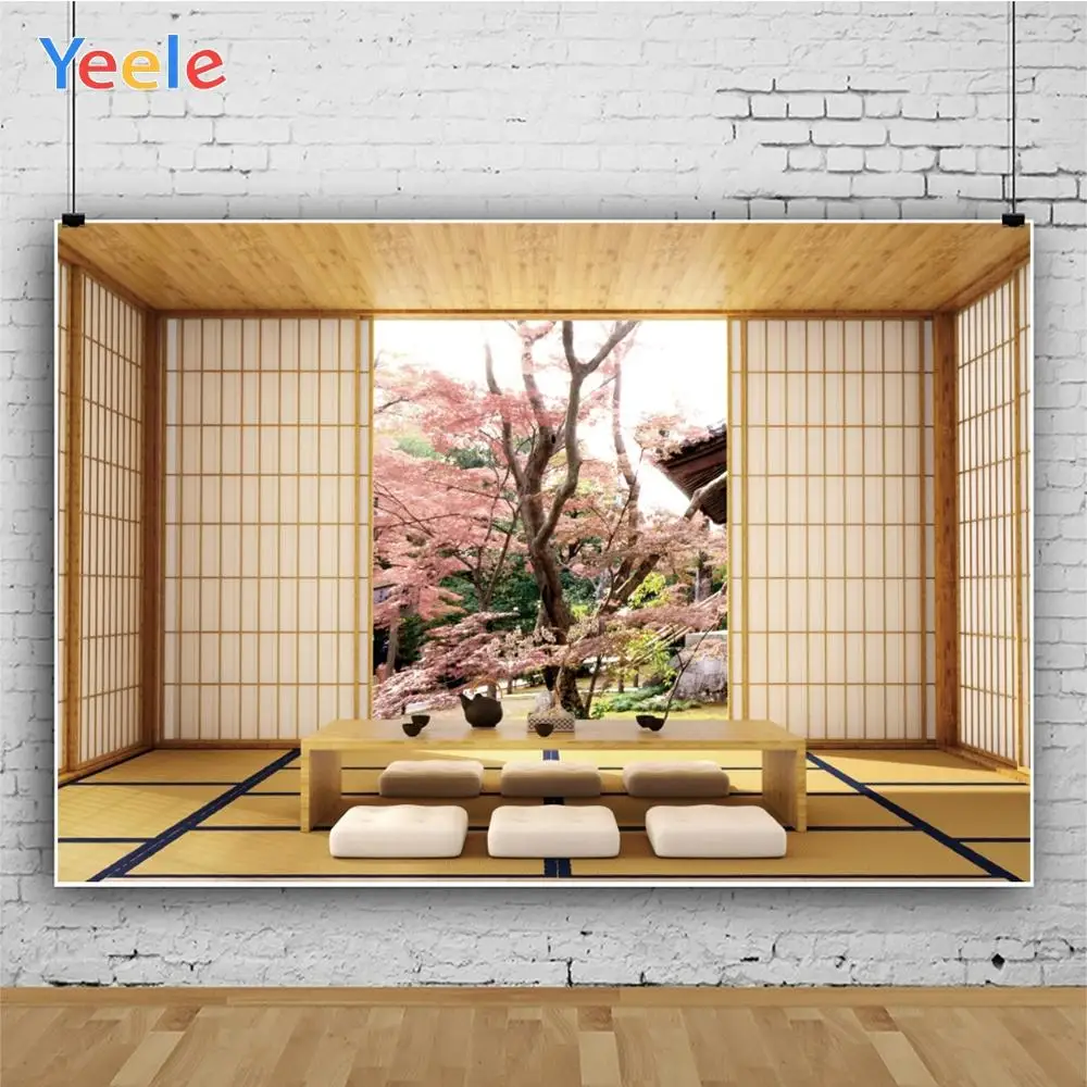 Yeele Wood Door Building Table Japan Interior Living Room Scene Photography Backgrounds Photographic Backdrops For Photo Studio