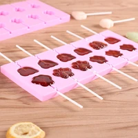 silicone lollipop mold set food grade cake chocolate cute jelly candy fondant mold kitchen baking tools cake decoration
