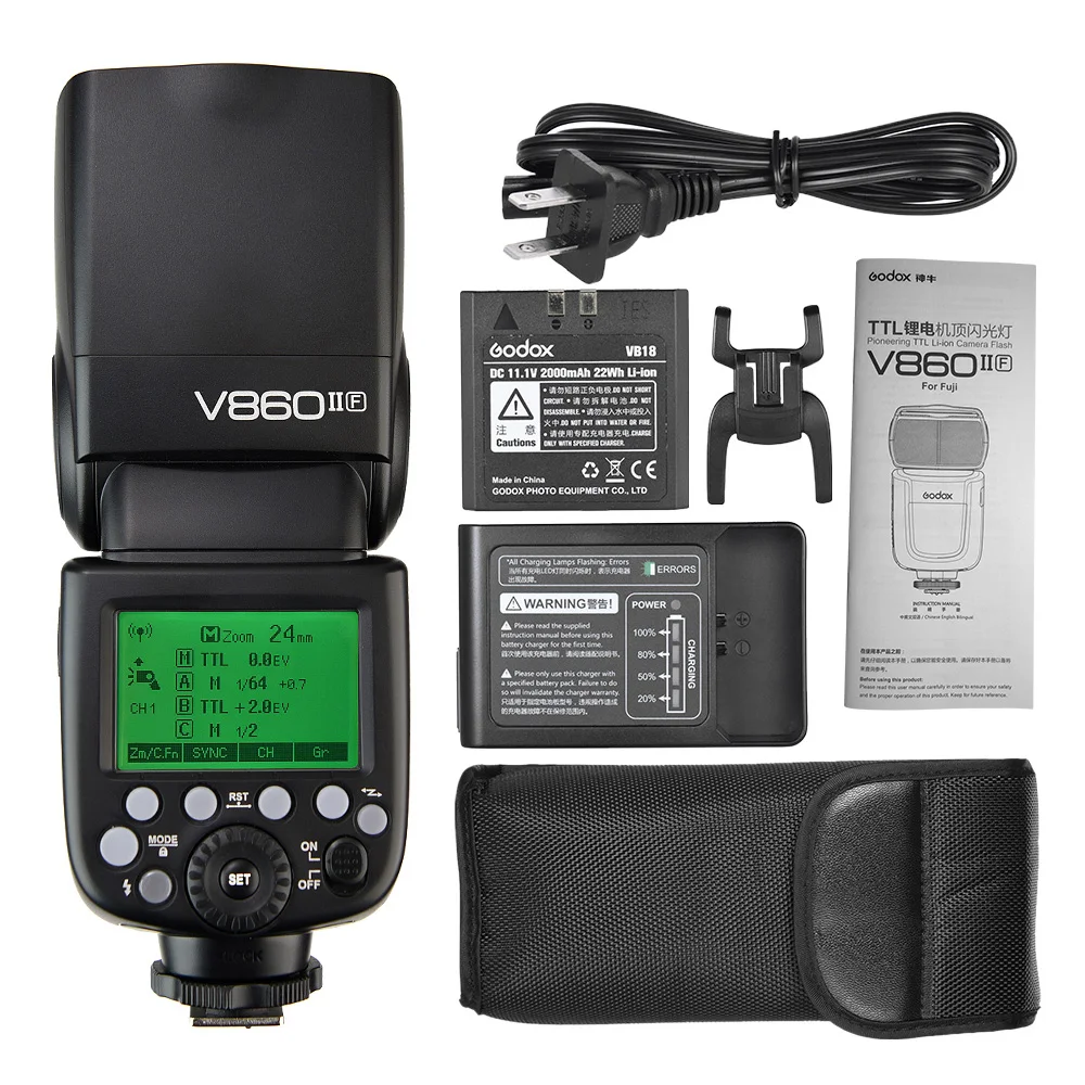 Godox VING V860IIF TTL Li-Ion Camera Flash Master & Slave Speedite 2 4G Беспроводная система X 1/8000s HSS GN60 для