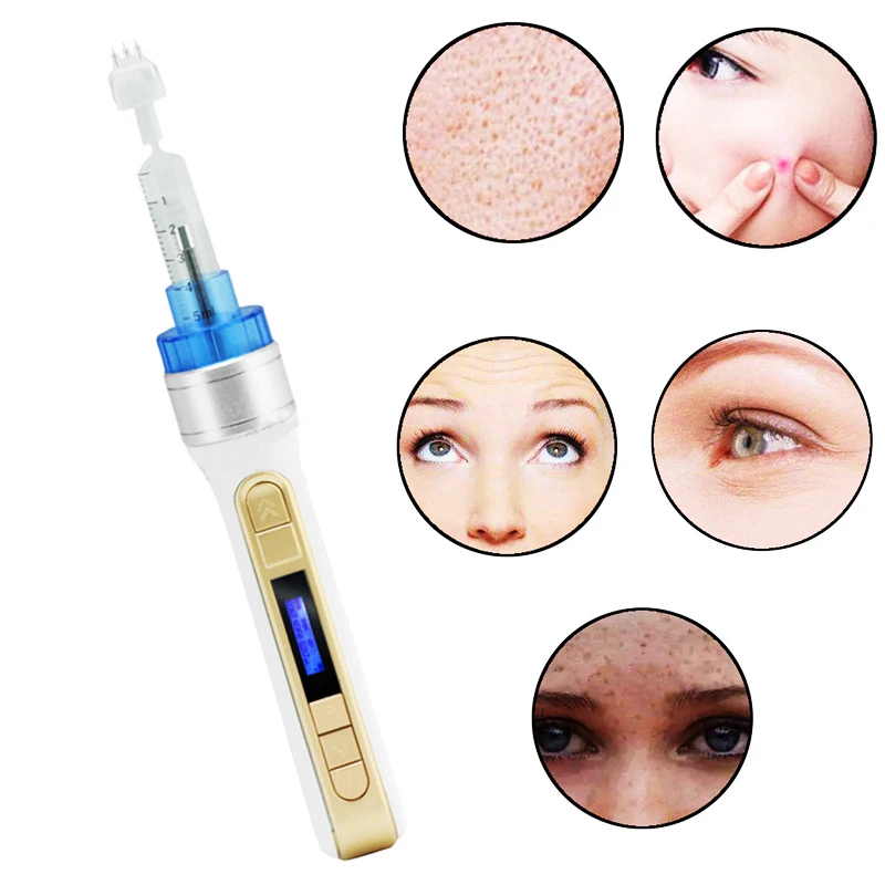 Портативный Умный инжектор воды мезотерапия 2 в 1 использование мезопистолет