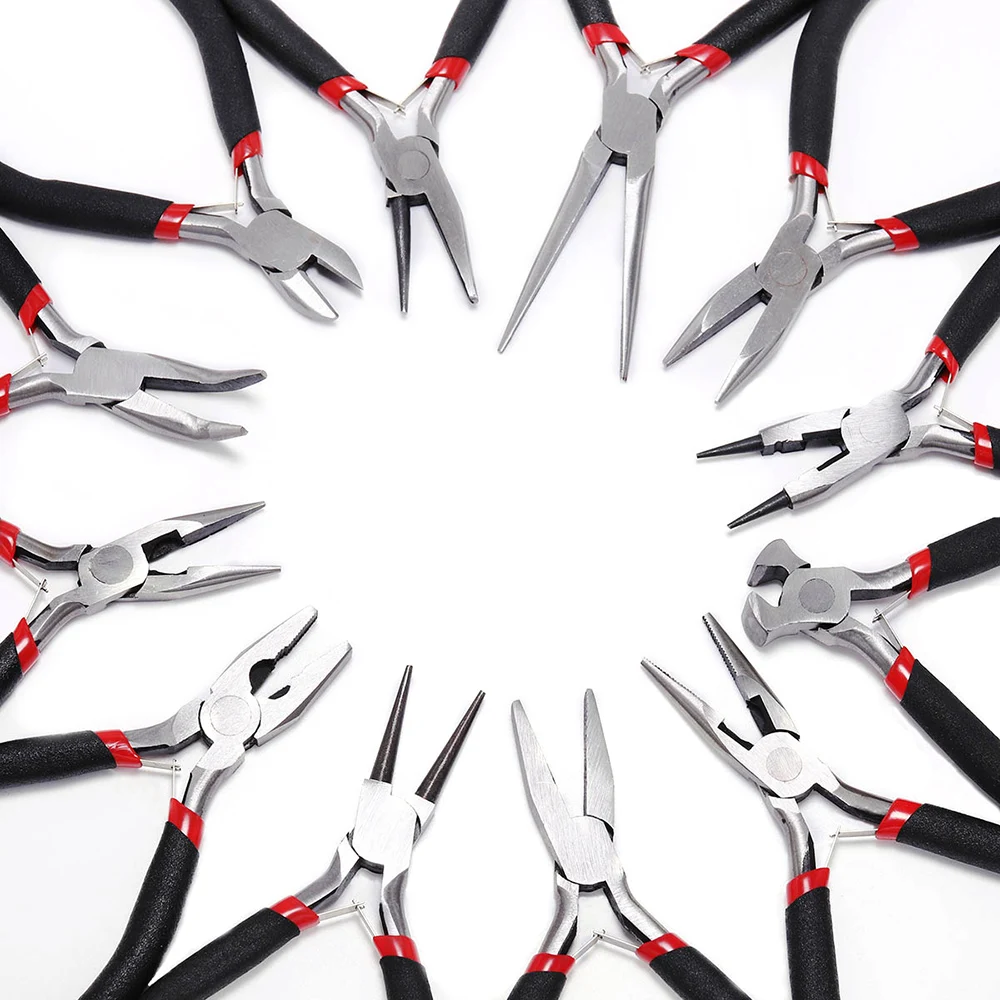 

Ferronickel Carbon-Hardened Steel Round Nose End Cutting Jewelry Pliers Tools DIY Equipment Pliers Fit Handcraft Beadwork Repair