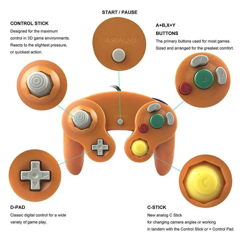 Gamepad For Nintendo Switch NS Console Wired Video Game USB Joystick Controller Wii U Joypad |