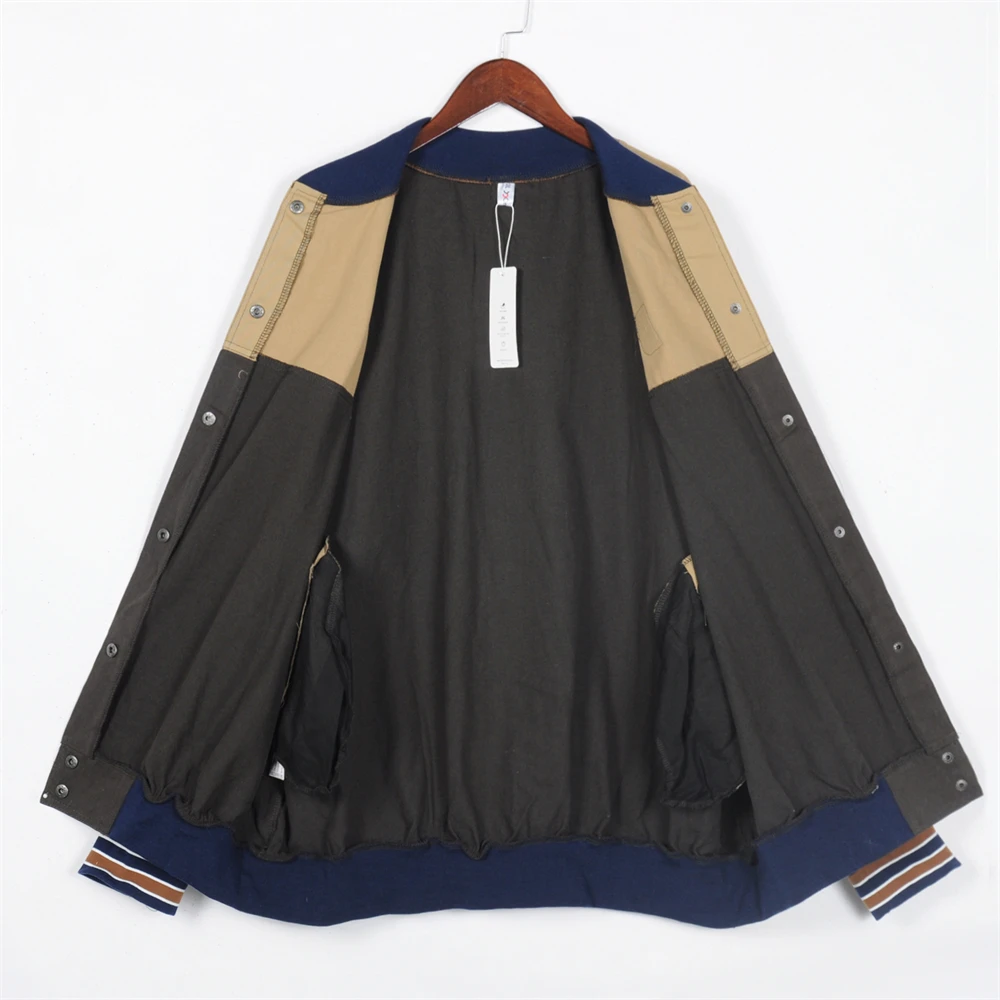 

Spring Autumn Ladies Fashion Modern Casual Splicing Long Sleeve Short Jacket Woman Jacket Single Breasted Female Jacket Coats