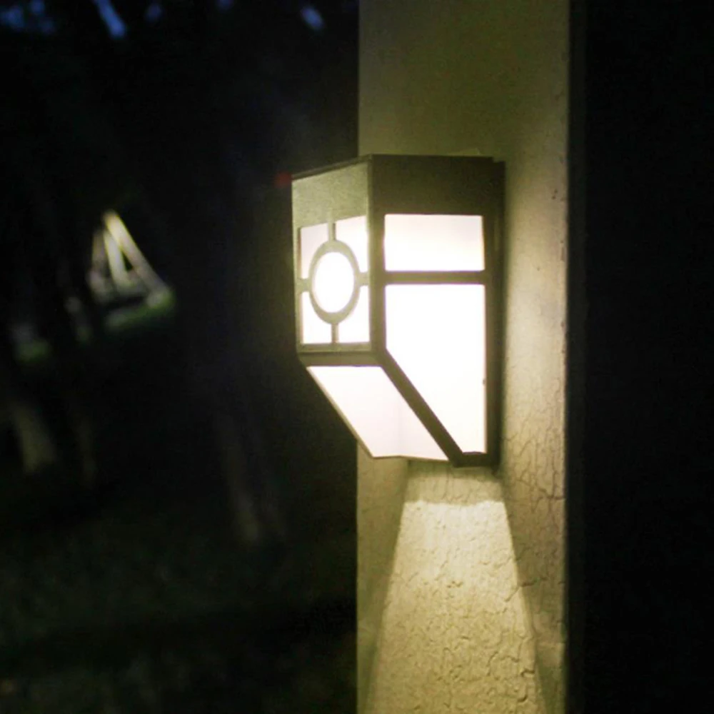 

Retro Modeling Induction Solar LED Light Outdoor On The Wall Lamp For Garden Decoration Waterproof Balcony Street Backyard Path