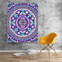 diamond painting purple mandala stitch diy full square round drill 5d craft embroidery craft needlework home decor