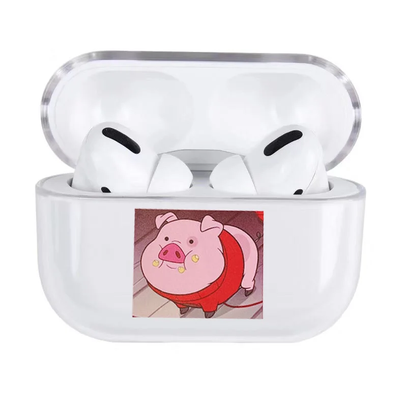 for AirPods Pro 04 Забавный ноздри узор для Airpods чехол мультфильм свинья Прозрачный Bluetooth защитный чехол для наушников для Air Pods Pro Жесткий Чехол - Цвет: for AirPods Pro 04