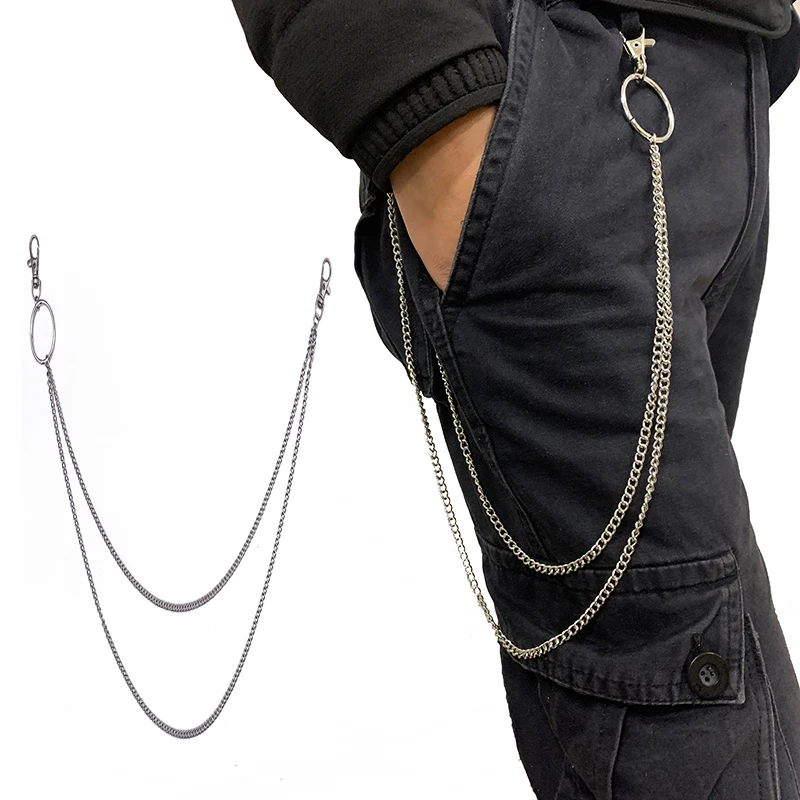 Двухслойная цепочка новинка рок панк стиль ремень для женщин дикий хип-хоп