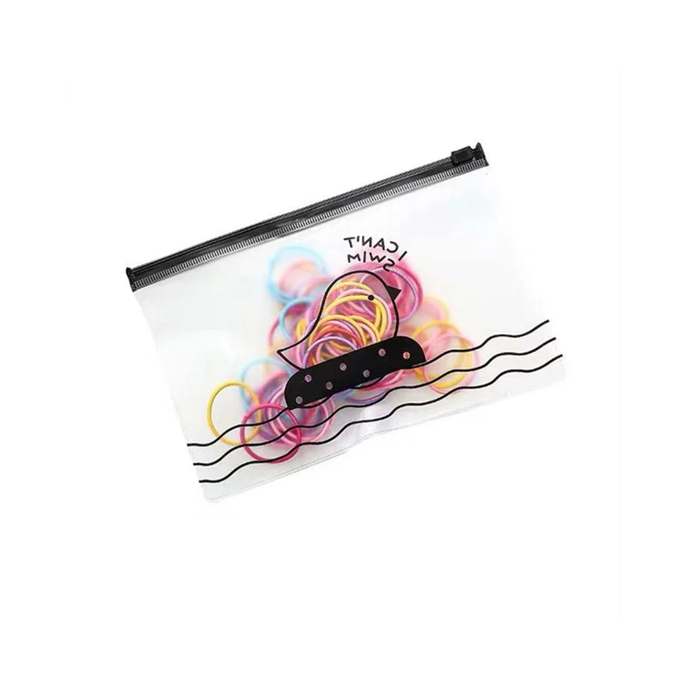 

[100 PCS] Basic High Elastic Hair Rope Headdress Rubber Band Hair Rope Female Hair Simple Rubber Band