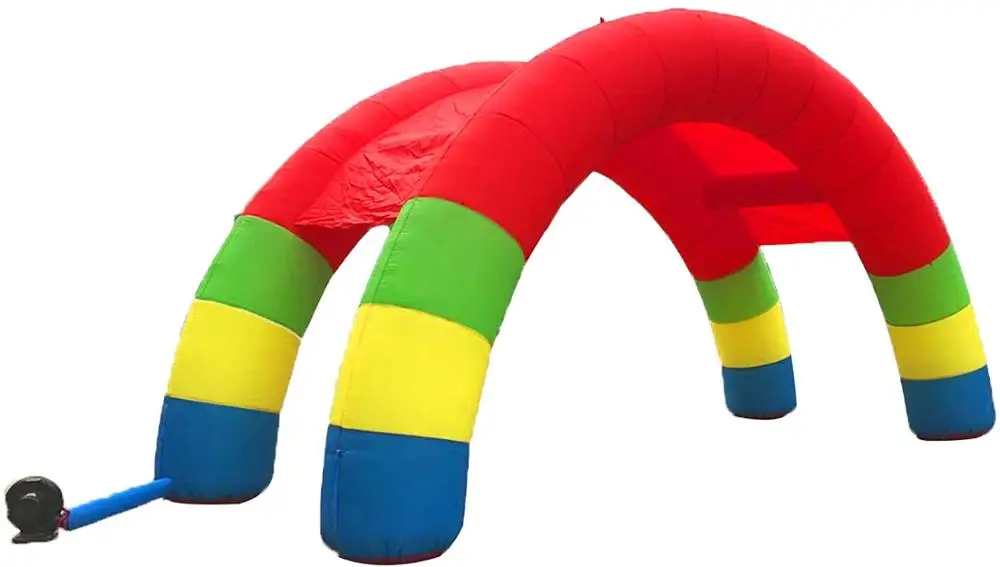 Двойной стенд Двойные арки 370 футов х 13 надувная Радужная Арка С нагнетателем Вт