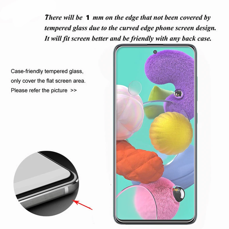 2PCS Tempered Glass for Samsung Galaxy A51 Ultra-thin Screen Protector Film A515F/DS | Мобильные телефоны и аксессуары