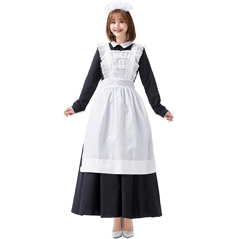 Кофейня официант костюм горничной косплей женщин Хэллоуин для взрослых |