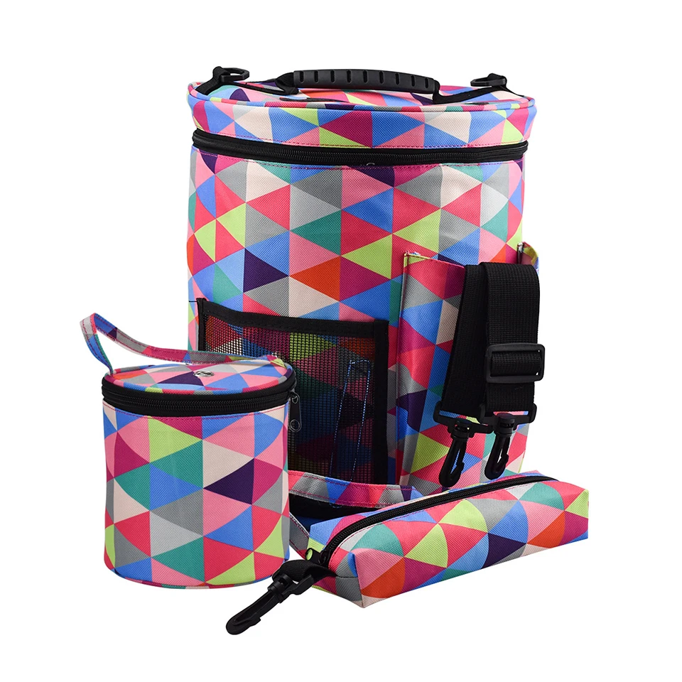 Шерстяная пряжа для держатель большой чехол Коробка шитья Сумка тоут Вязание