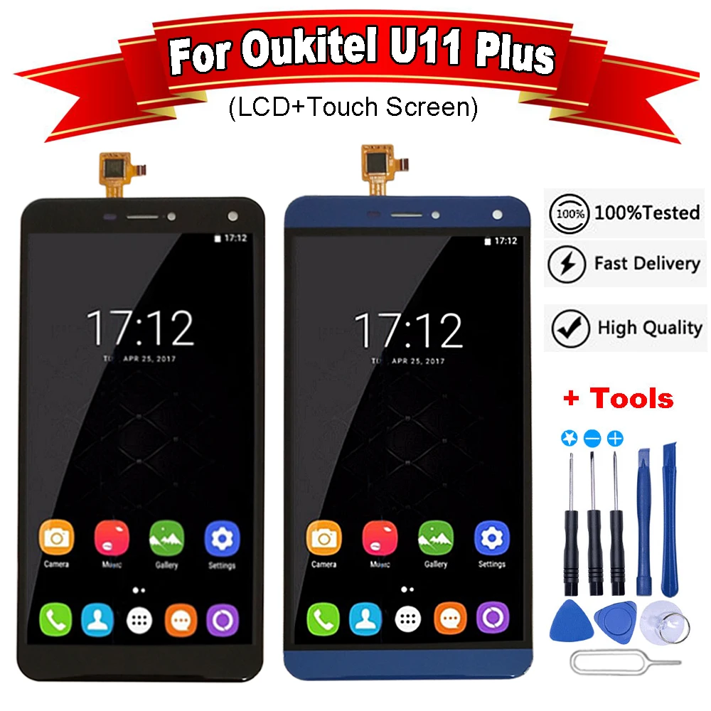 5 7-дюймовый сенсорный экран + 1920x1080 ЖК-дисплей в сборе замена для Oukitel U11 Plus