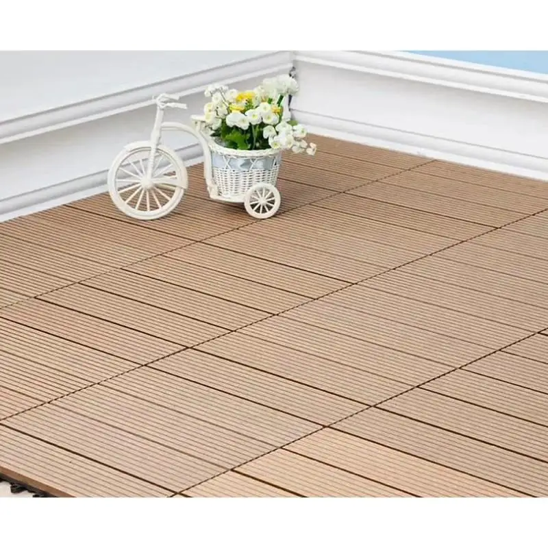 NEW Terrace Eco-friendly Board Floor Decking Outdoor Waterproof Garden Balcony Easy Fit Patio DIY Splicing Anti-Corrosion HWC | Дом и сад
