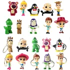 10 шт.компл. 5-6 см из мультфильма История игрушек: Вуди, Базз И Джесси Ослик Человека-паука с принтом динозавра из мультфильмов с медведем пингвином фигурку модель игрушки брелок в подарок