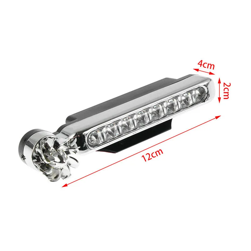 

Automatic Wind Power 8 LED Car Light Daylight Headlight Lamp Car Daytime Signal Lamp No Need External Power Supply Running Car