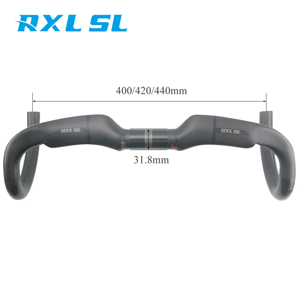 Руль карбоновый RXL SL 31 8 мм руль шоссейного велосипеда запчасти для 400/420/440 мм|handlebar