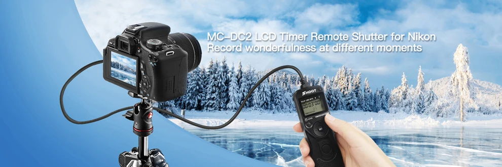 Снимать MC-DC2 Таймер Пульт дистанционного спуска затвора Управление для Nikon D90 D600 D610 3100 D3200 D3300 D5000 D5100 D5200 D5300 цифровых зеркальных камер