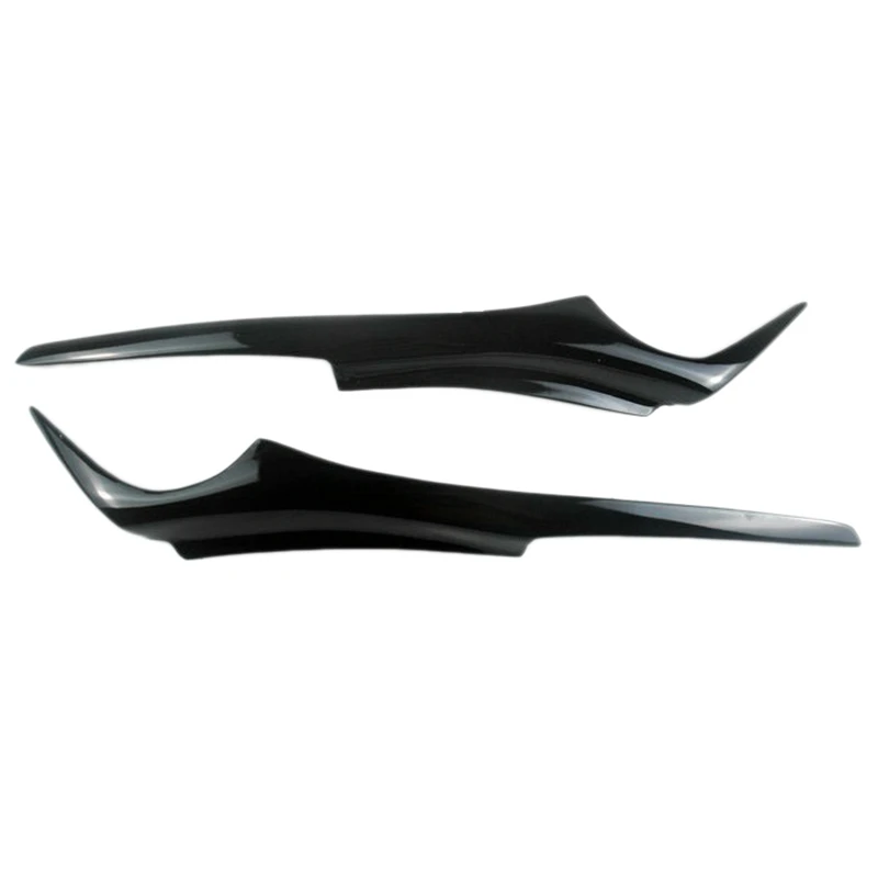 for BMW 3 Series E90 E91 2006-2011 Glossy Black Car Sticker Front Headlights Eyebrow Eyelid Trim Cover Accessories | Автомобили и