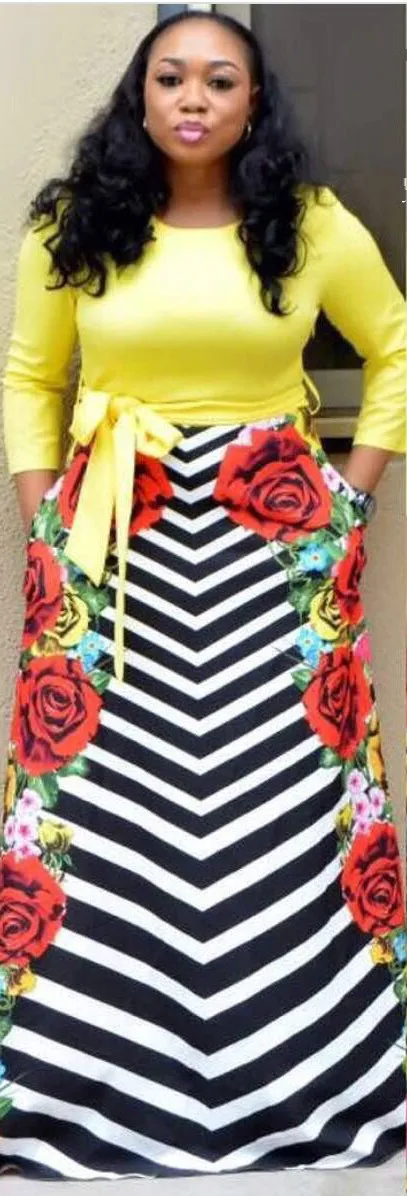 Африканские платья халат Женская одежда из полиэстера новая модная элегантная