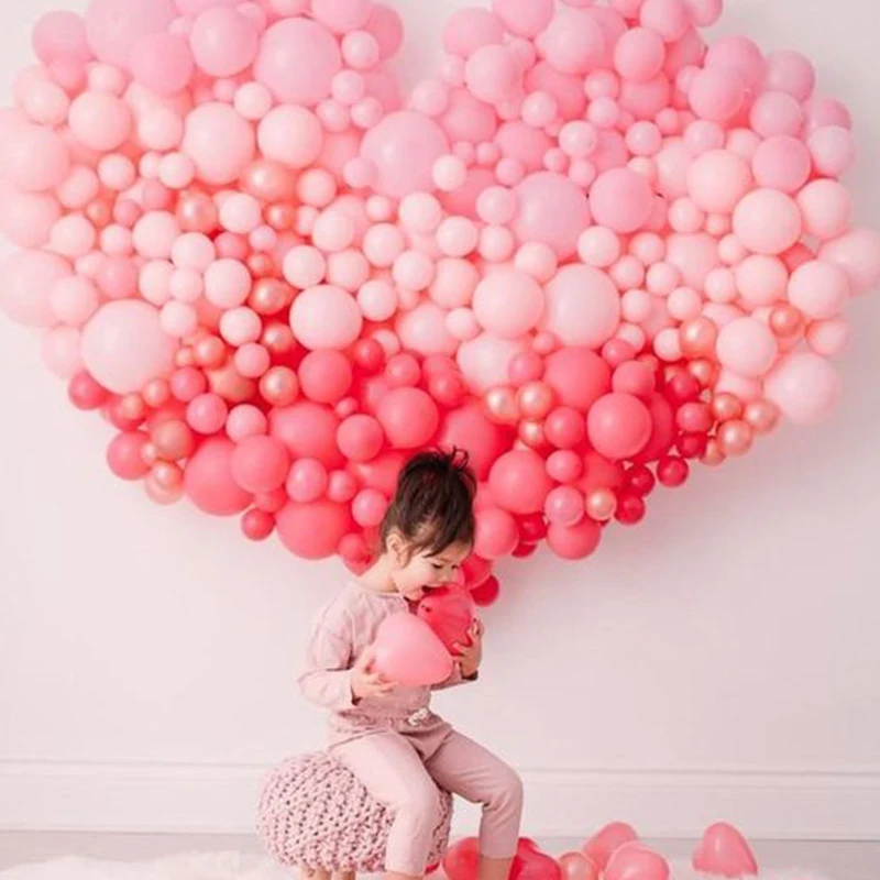 100 шт 5 дюймовые латексные воздушные шары всех цветов красного розового украшения