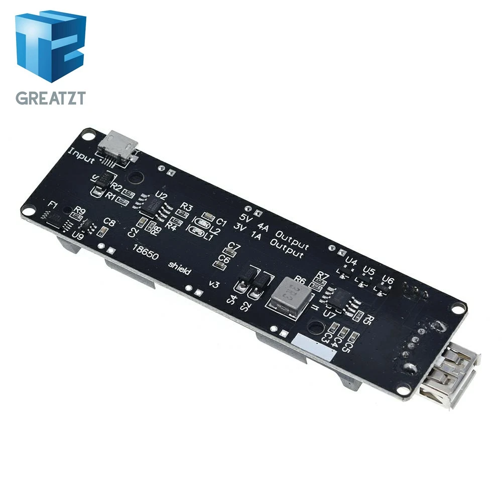 ESP32 ESP32S для Wemos Raspberry Pi 18650 Защитная плата зарядки аккумулятора V3 Micro USB порт Type A А