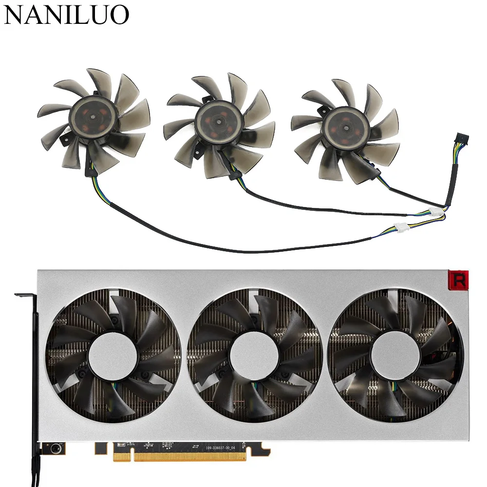 Вентилятор охлаждения для видеокарты Amd Radeon VII, 75 мм