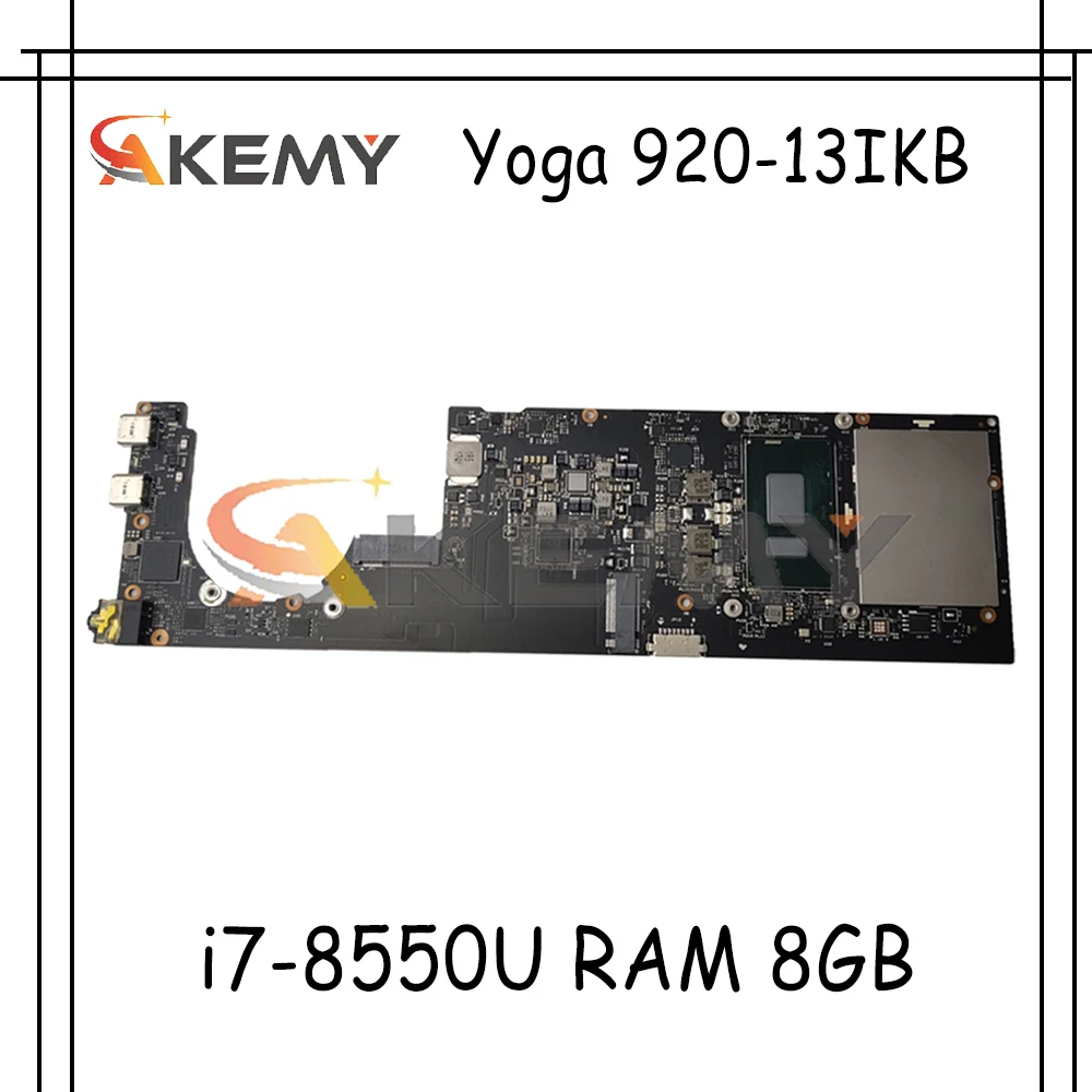 

Материнская плата для ноутбука Lenovo Yoga 920-13IKB, материнская плата NM-B291 с процессором i7-8550U RAM 8GB 5B20Q09627 5B20Q09662